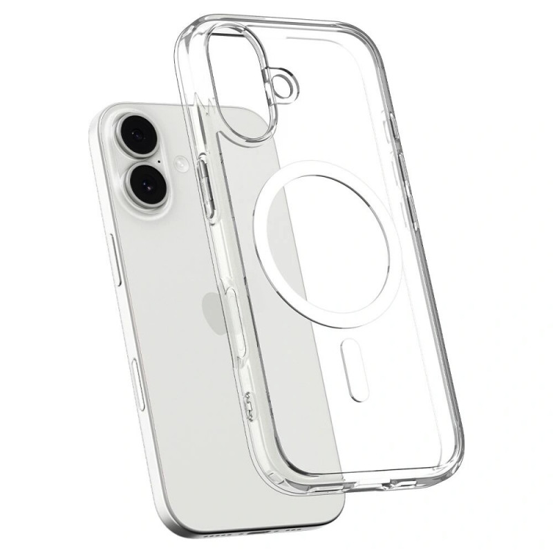 Spigen Ultra Hybrid Mag MagSafe ACS10380 Apple iPhone 17 apvalks, caurspīdīgs/balts
