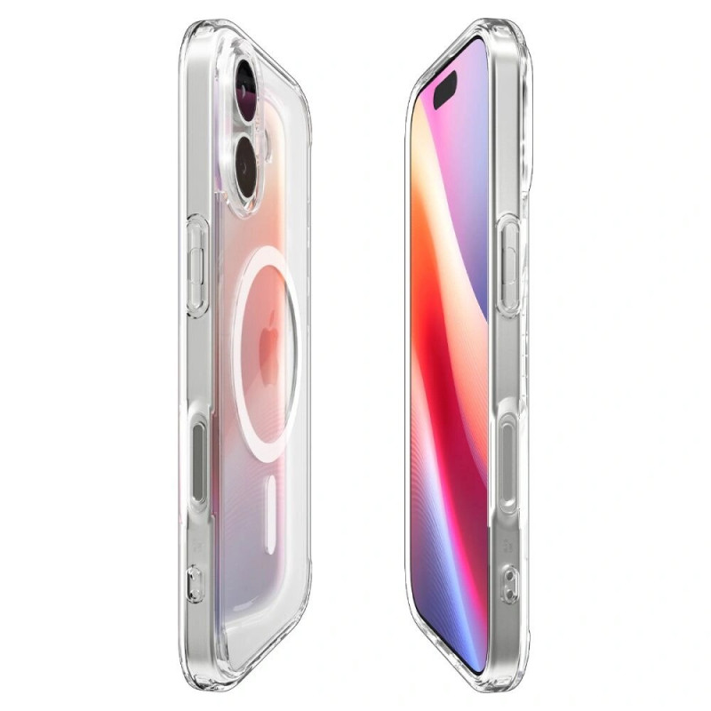 Spigen Ultra Hybrid Mag MagSafe ACS10380 Apple iPhone 17 apvalks, caurspīdīgs/balts
