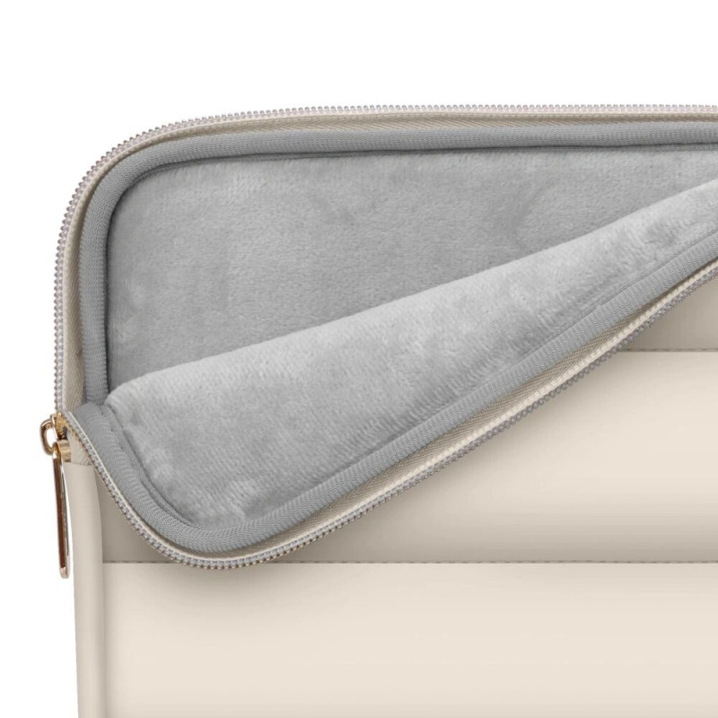 Tech-Protect Puffy portatīvā datora 13-14" maciņš ar piederumu somiņu, Sand