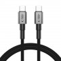 Tech-Protect Ultraboost DNA USB-C / USB-C kabelis PD60W/3A 100 cm, Iron Grey