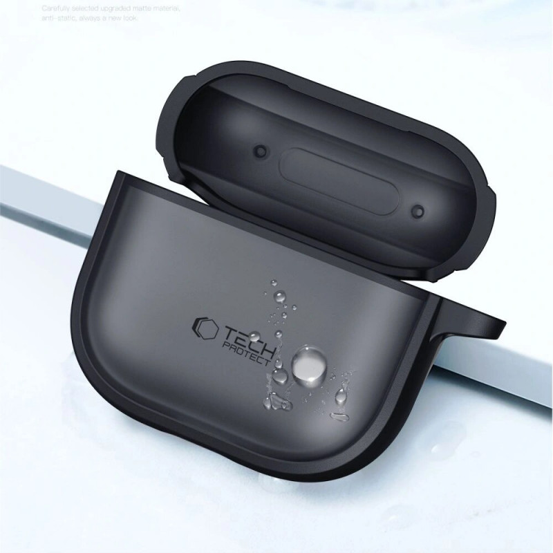 Tech-Protect Magmat futrālis Apple AirPods 4, matēti melns