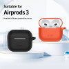 Tech-Protect Silicone Hook silikona maciņš Apple AirPods 3 ar karabīni, Caffe Latte