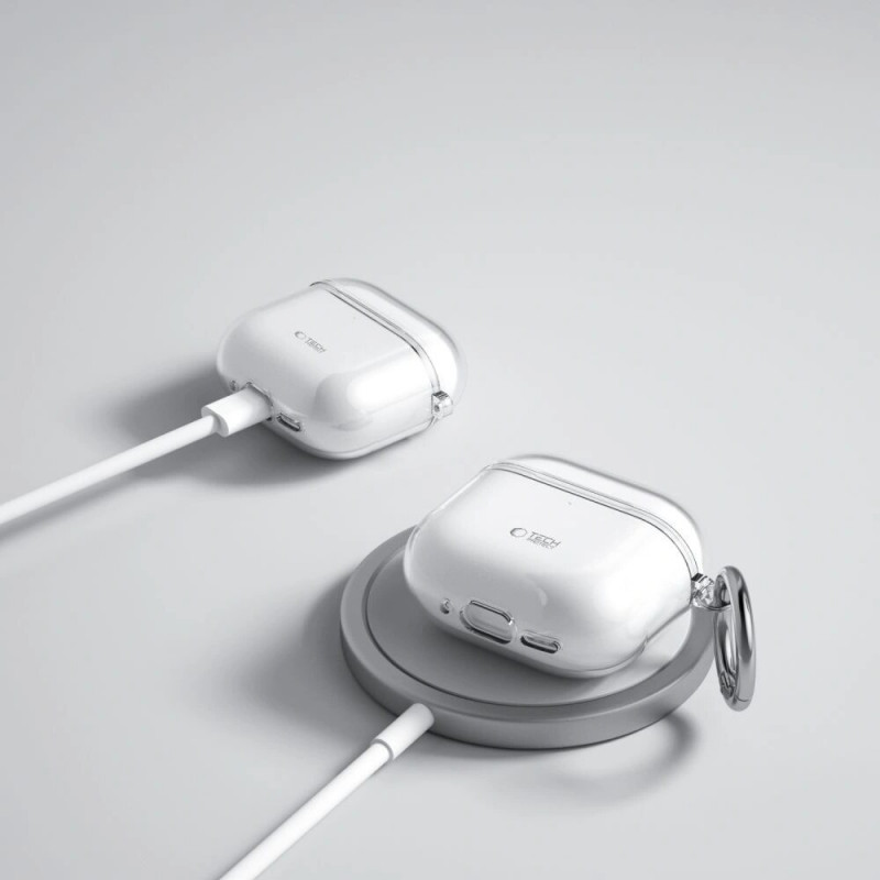 Tech-Protect Flexair vāciņš Apple AirPods 4, caurspīdīgs