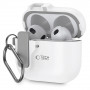 Tech-Protect slaids āķa futrālis Apple AirPods 4, balts