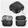 Tech-Protect plānais āķa maciņš Apple AirPods 4, melns