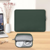 Tech-Protect NeoSlim portatīvā datora 15-16" maciņš ar piederumu somiņu, Midnight Green