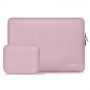 Tech-Protect NeoSlim portatīvā datora 15-16" futrālis ar piederumu somiņu, Dusty Rose