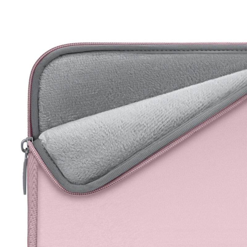 Tech-Protect NeoSlim portatīvā datora 15-16" futrālis ar piederumu somiņu, Dusty Rose