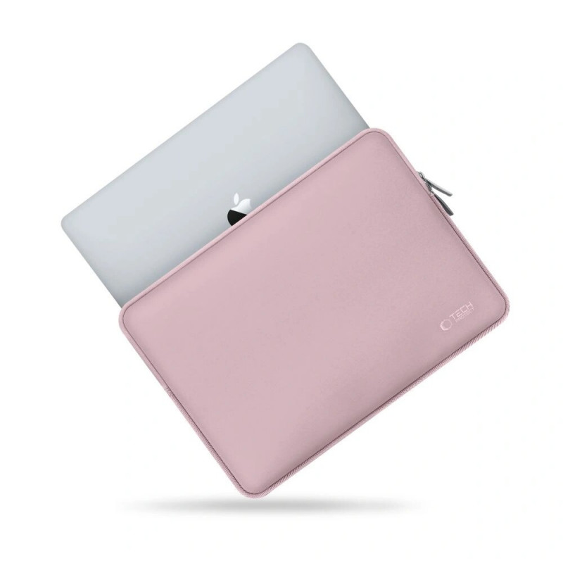 Tech-Protect NeoSlim portatīvā datora 15-16" futrālis ar piederumu somiņu, Dusty Rose
