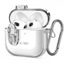Tech-Protect Slim Hook maciņš Apple AirPods 4, caurspīdīgs