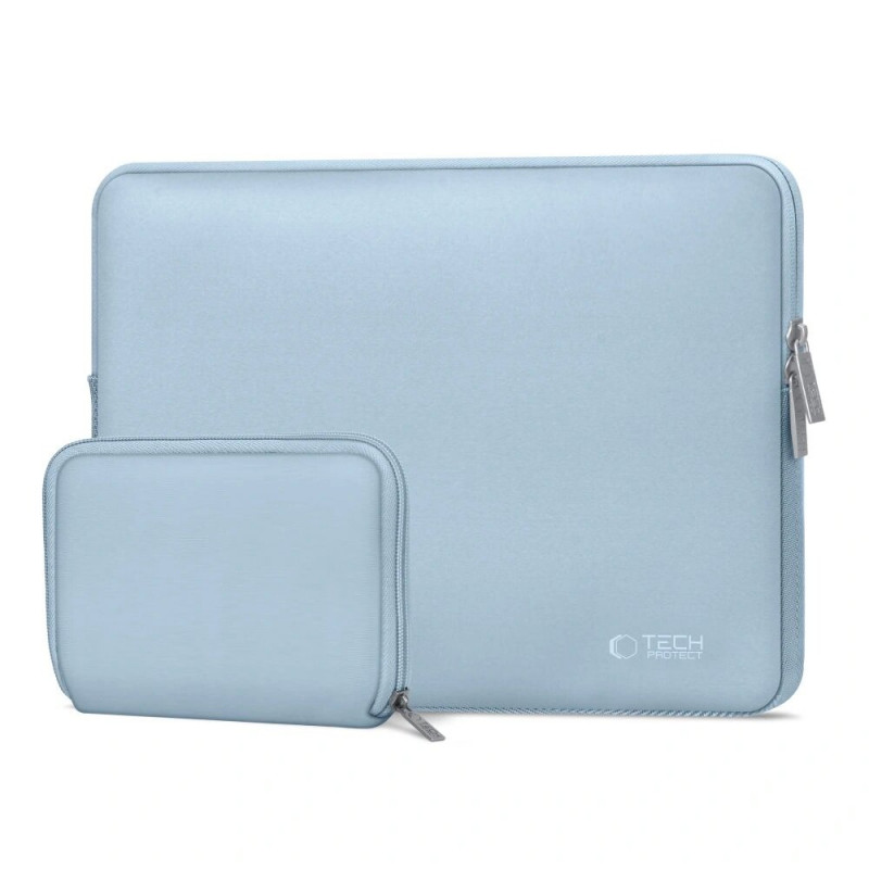 Tech-Protect NeoSlim portatīvā datora 13-14" futrālis ar piederumu somiņu, Winter Blue