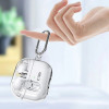Tech-Protect FlexAir futrālis ar karabīni Samsung Galaxy Buds 3 / 3 Pro, caurspīdīgs