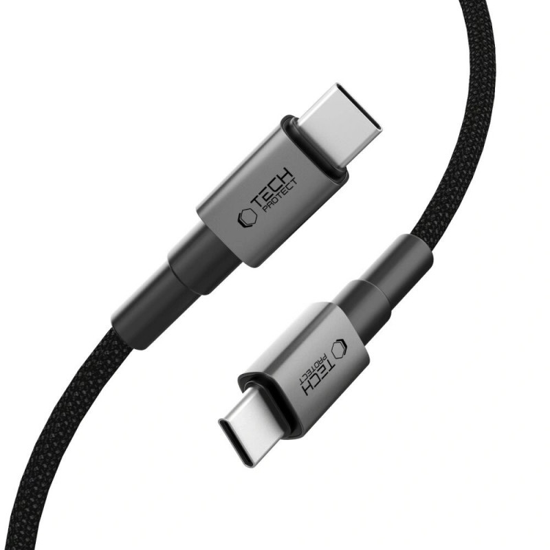 Tech-Protect Ultraboost DNA USB-C / USB-C kabelis PD100W/5A 300 cm, Iron Grey