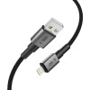 Tech-Protect Ultraboost DNA USB-A / Lightning kabelis 15W/2.4A 100 cm, Iron Grey