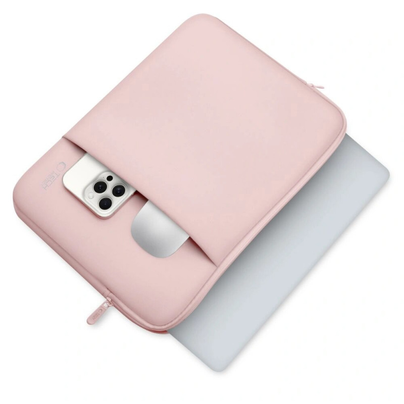 Tech-Protect neoprēna klēpjdatora maciņš 13", Dusty Rose (rozā)