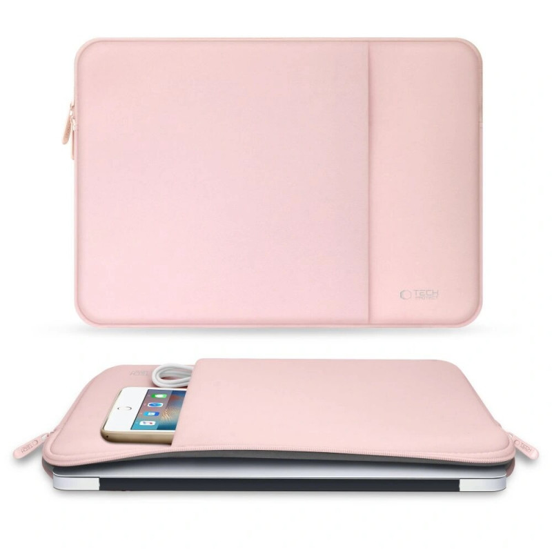 Tech-Protect neoprēna klēpjdatora maciņš 13", Dusty Rose (rozā)