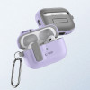 Tech-Protect Slim Hook maciņš ar karabīni Apple AirPods Pro 1 / 2, lavandas krāsā