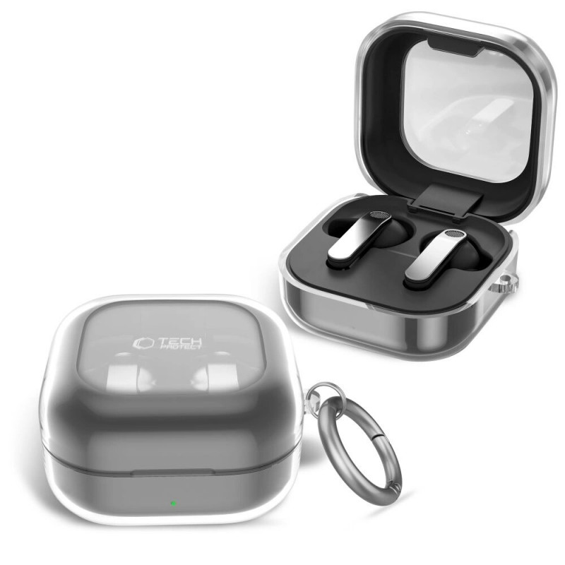 Tech-Protect FlexAir futrālis Samsung Galaxy Buds 4 / 4 Pro, caurspīdīgs