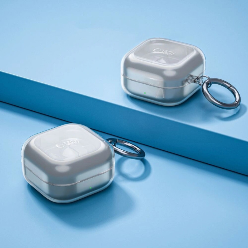 Tech-Protect FlexAir futrālis Samsung Galaxy Buds 4 / 4 Pro, caurspīdīgs
