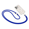 Tech-Protect C7S Rope Crossbody telefona siksniņa, Cobalt Blue/zelta