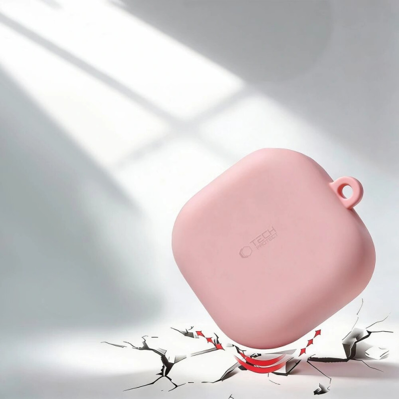 Tech-Protect silikona maciņš ar āķi Samsung Galaxy Buds 4 / 4 Pro, melns
