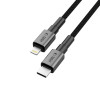 Tech-Protect Ultraboost DNA USB-C / Lightning kabelis PD27W/3A 200 cm, Iron Grey