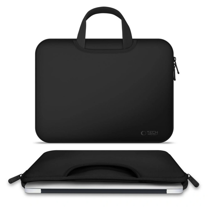 Tech-Protect neoprēna klēpjdatora soma 15-16", melna