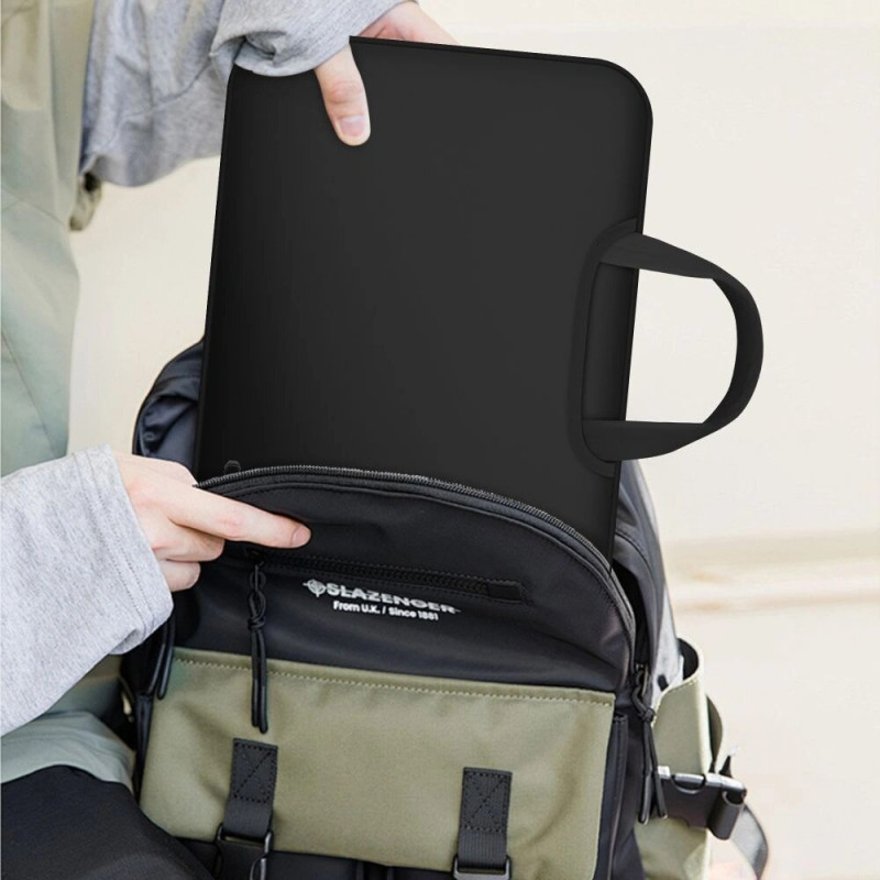 Tech-Protect neoprēna klēpjdatora soma 15-16", melna