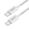Tech-Protect Ultraboost Lite USB-C / USB-C kabelis PD60W/3A 100 cm, Cool Grey