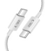 Tech-Protect Ultraboost Lite USB-C / USB-C kabelis PD60W/3A 100 cm, Cool Grey