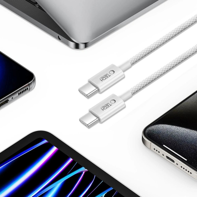 Tech-Protect Ultraboost Lite USB-C / USB-C kabelis PD60W/3A 100 cm, Cool Grey