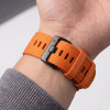 Tech-Protect Nylon Classic pulksteņa siksniņa Garmin Fenix 5X / 5X Plus / 6X / 6X Pro / 7X / 8 / 8 Pro / 9 / 9 Pro 47 mm, Signal Orange