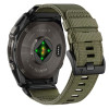 Tech-Protect Nylon Classic pulksteņa siksniņa Garmin Fenix 5X / 5X Plus / 6X / 6X Pro / 7X / 8 / 8 Pro / 9 / 9 Pro 51 mm, Military Green