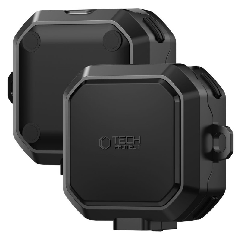 Tech-Protect Carbonox MagSafe maciņš Samsung Galaxy Buds 4 / 4 Pro, melns