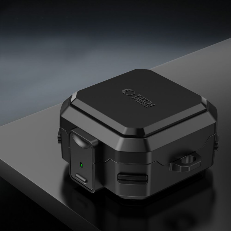 Tech-Protect Carbonox MagSafe maciņš Samsung Galaxy Buds 4 / 4 Pro, melns