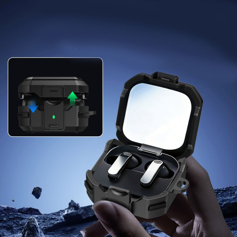 Tech-Protect Carbonox MagSafe maciņš Samsung Galaxy Buds 4 / 4 Pro, melns