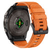 Tech-Protect Nylon Classic pulksteņa siksniņa Garmin Fenix 5X / 5X Plus / 6X / 6X Pro / 7X / 8 / 8 Pro / 9 / 9 Pro 51 mm, Signal Orange