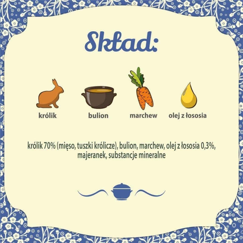 FOLK Delicate Meal kucēniem ar trušu Mono mitrā suņu barība, 800 g