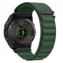 Tech-Protect Nylon Pro pulksteņa siksniņa Garmin Fenix 5X / 5X Plus / 6X / 6X Pro / 7X / 8 / 8 Pro / 9 / 9 Pro (47 mm), militāri zaļa