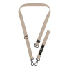 Tech-Protect C6S Rope Crossbody telefona aukla 2-in-1, Cosmic Latte (bēšs)