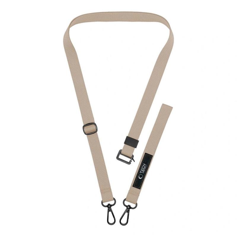 Tech-Protect C6S Rope Crossbody telefona aukla 2-in-1, Cosmic Latte (bēšs)