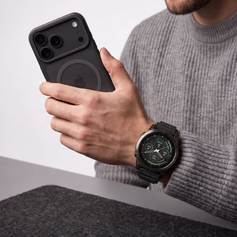Tech-Protect Nylon Pro THP6035 pulksteņa siksna Garmin Fenix 5X / 5X Plus / 6X / 6X Pro / 7X / 8 / 8 Pro / 9 / 9 Pro (51 mm), melna