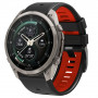 Tech-Protect Iconband Pro pulksteņa siksniņa Garmin Fenix 5X / 5X Plus / 6X / 6X Pro / 7X / 8 / 8 Pro / 9 / 9 Pro (47 mm), melna / sarkana