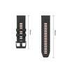 Tech-Protect Iconband Pro pulksteņa siksniņa Garmin Fenix 5X / 5X Plus / 6X / 6X Pro / 7X / 8 / 8 Pro / 9 / 9 Pro (47 mm), melna / sarkana