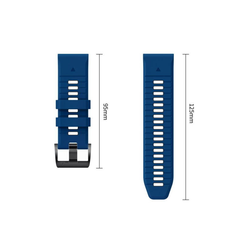 Tech-Protect Iconband Pro THP6047 pulksteņa siksna Garmin Fenix 5X / 5X Plus / 6X / 6X Pro / 7X / 8 / 8 Pro / 9 / 9 Pro (47 mm), tumši zila / melna