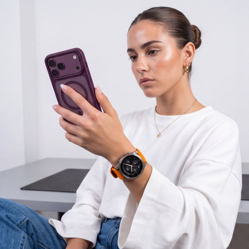 Tech-Protect Iconband Pro THP6048 pulksteņa siksna Garmin Fenix 5X / 5X Plus / 6X / 6X Pro / 7X / 8 / 8 Pro / 9 / 9 Pro (47 mm), oranža / melna