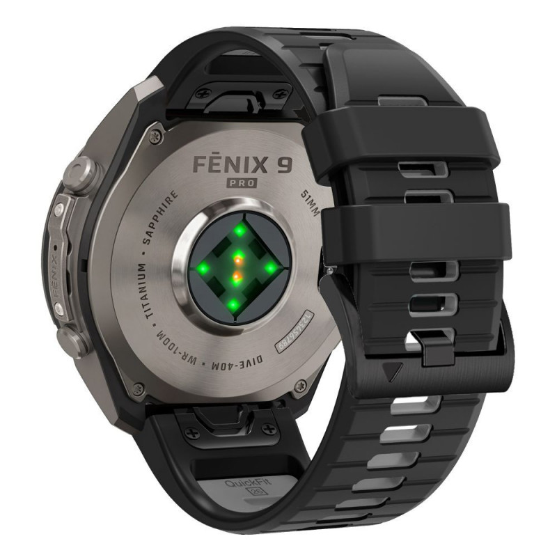 Tech-Protect Iconband Pro THP6046 pulksteņa siksniņa Garmin Fenix 5X / 5X Plus / 6X / 6X Pro / 7X / 8 / 8 Pro / 9 / 9 Pro (47 mm), melna / pelēka