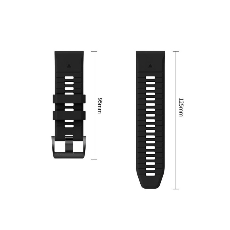 Tech-Protect Iconband Pro THP6046 pulksteņa siksniņa Garmin Fenix 5X / 5X Plus / 6X / 6X Pro / 7X / 8 / 8 Pro / 9 / 9 Pro (47 mm), melna / pelēka