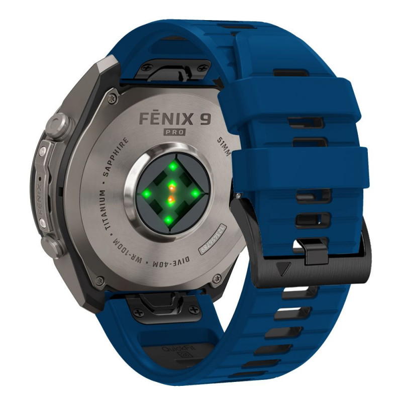 Tech-Protect Iconband Pro THP6040 pulksteņa siksna Garmin Fenix 5X / 5X Plus / 6X / 6X Pro / 7X / 8 / 8 Pro / 9 / 9 Pro (51 mm), tumši zila / melna