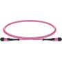 Lightwin MPO-12 optiskās šķiedras savienojuma kabelis OM4, 12F, UPC ligzda–ligzda, Type B, 1 m, LSZH